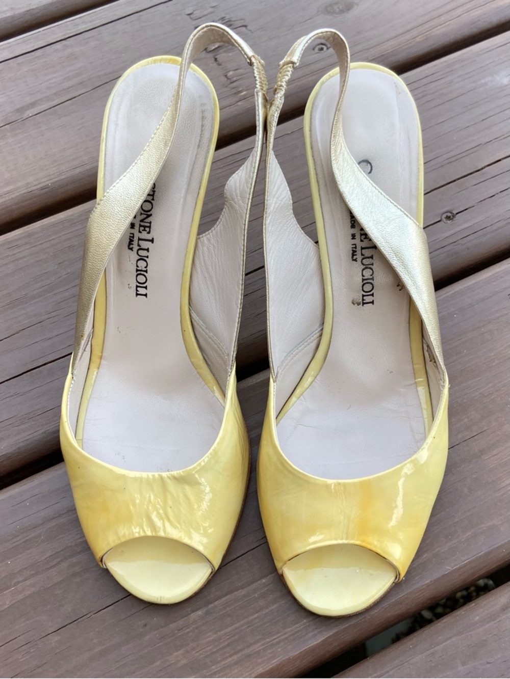 Italian made Peep-Toe Slingback Heels🌟